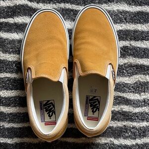 Vans Men's Mustard Slip-On Sneakers